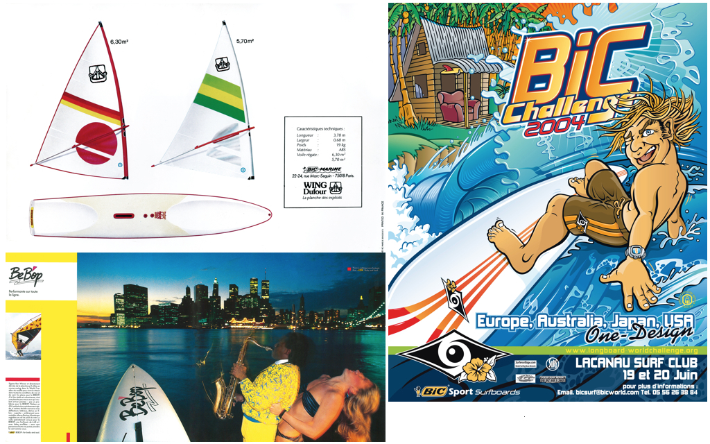 (LU)1979_Wing-Dufour_Old Complete Set (LB)1983_BeBop AD /(R)2004_BIC-Sport_historic_BIC-Challenge