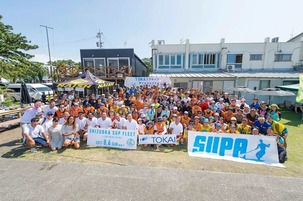 ウインド&SUP合同開会式。総エントリー数174名のビッグイベント。