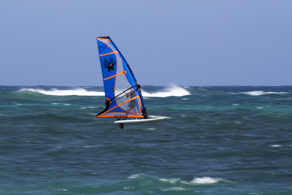 David Ezzy with Hydra 4.0㎡ @ Maui, Hawaii