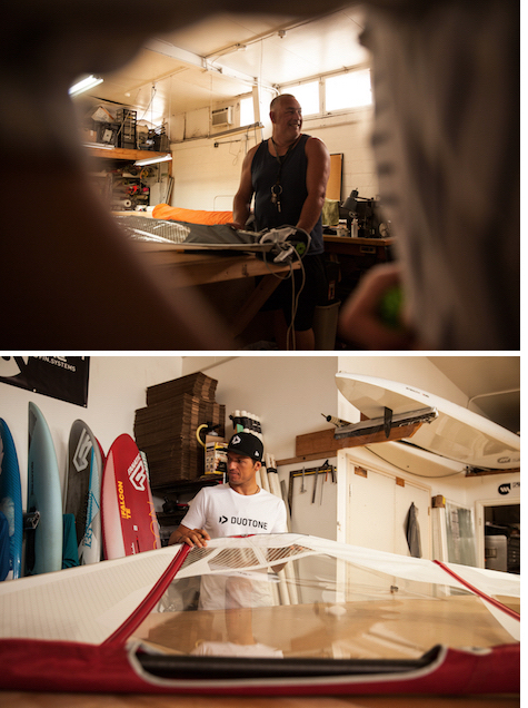 Upper=Kai Hopf(Sail Designer) Lower=Victor Fernandez(E-42)
