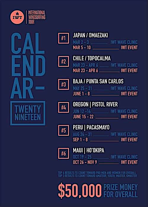 ▲IWT 2019 Event Calendar