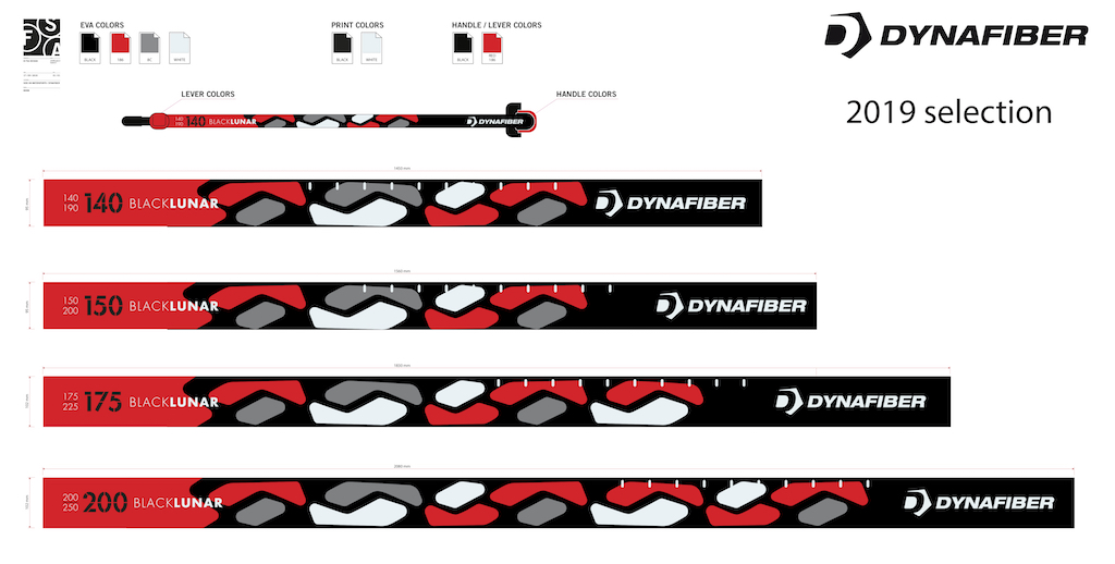 参考画像:DYNAFIBER_2019 BLACK LUNAR BOOM デザイン指定書