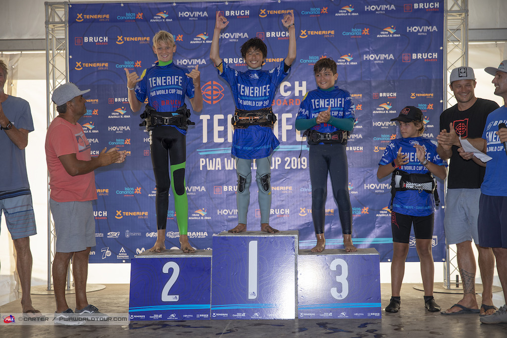 U-15 Podium, 1st.=Hayata Ishii(J-775)/ ⒸJohn Carter_pwaworldtour.com