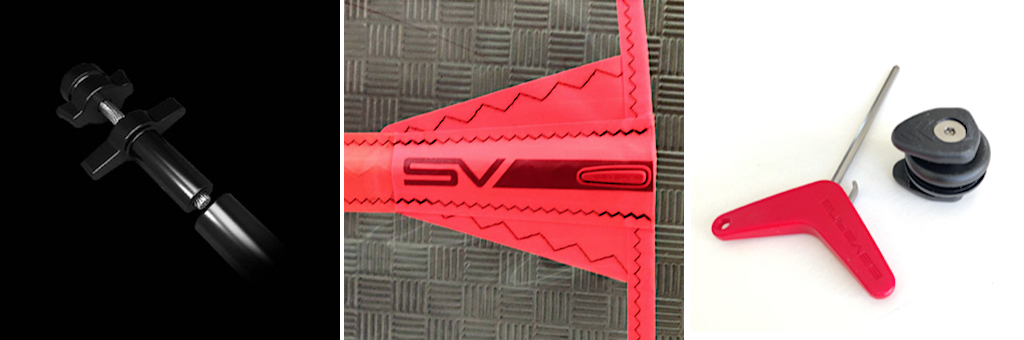 ❽ DIRECT DRIVE TENTIONERS|❾ LEECH REINFORCEMENT|❿ EASY FIX REMOVABLE OUTHAUL HOOK