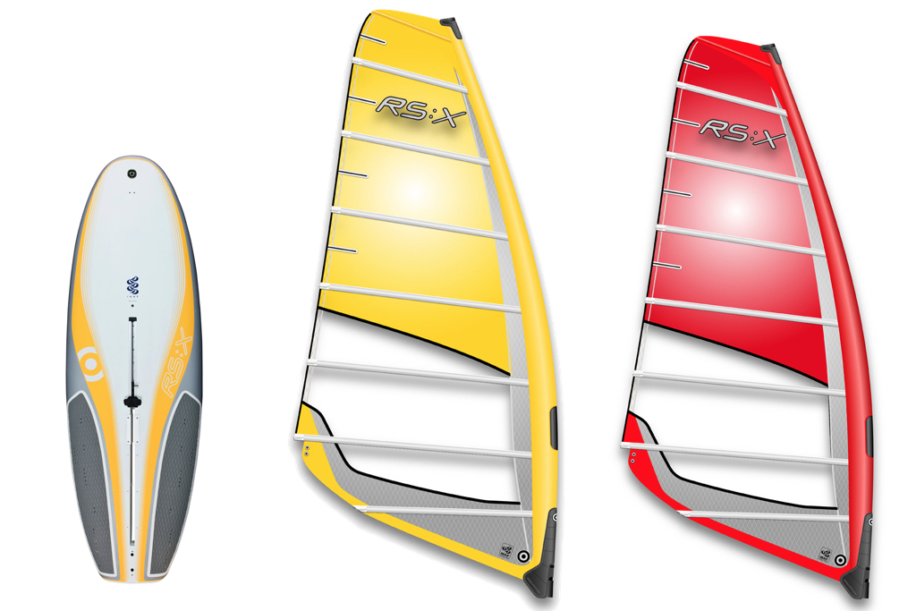『RS:X』Board & Sail (※ボードのグラフィックなど、年式によって異なる部分もある)