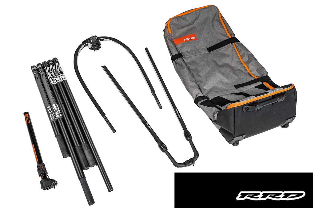 COMPACT RIG SET ▶︎ マスト(5ピース)=340-400cm|ブーム(2ピース)=145-195cm|エクステンション=35cm|バックパック|※COMPACT WAVE PRO(100%カーボン)とCOMPACT WAVE HD(80%カーボン)の2タイプがある (セイルは別売)
